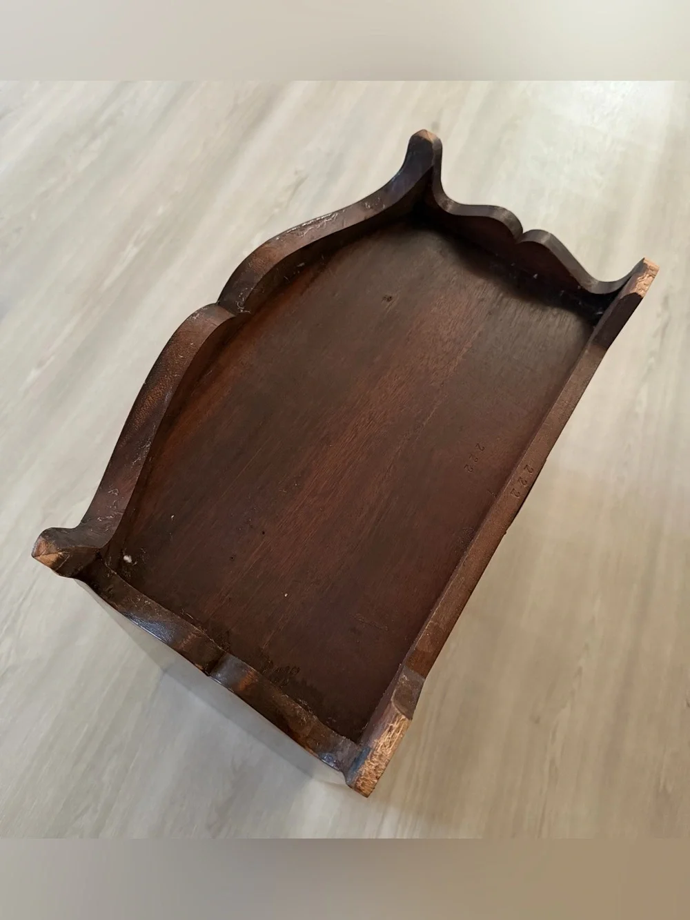 Antique Maitland Glascoe Mahogany Miniature Bow Front Chest Salesman Sample